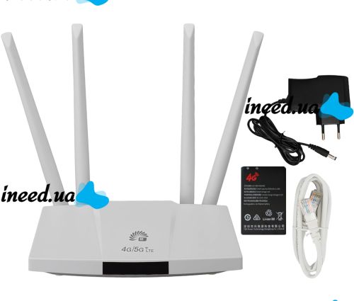 Dual Function B828 4G/5G 300Mbps Dual Function B828 4G/5G Wireless LTE Router with SIM Card Slot, Rechargeable Wi-Fi Router up to 300Mb/s 4 External Antennas