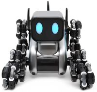 Трюкова собака робот Champions Stunt Robot Dog восьмиколісний щеня зі звуковими і світловими ефектами на радіокеруванні пультом і жестами USB