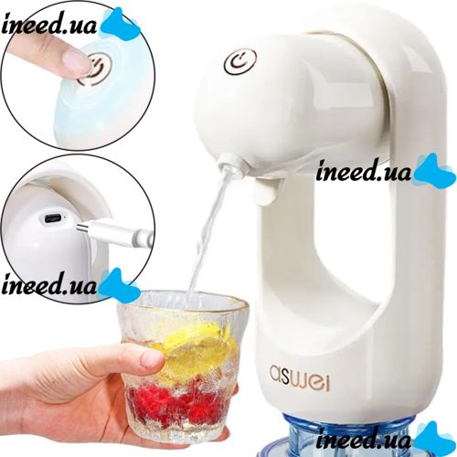 Automatic battery pump dispenser Suction pump AND LY-608 for supplying drinking water to a cooler bottle Electric pump dispenser for a bottle