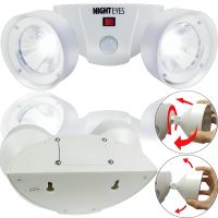Вуличний настінний світлодіодний ліхтар прожектор Cordless Night Eyes ULK-N22 з датчиком руху, бездротовий світильник на стіну від батарейок Білий