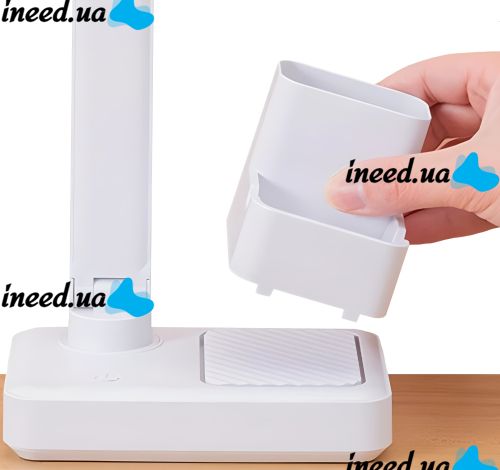 Настольная сенсорная лампа Digad 1963 с Power bank USB на аккумуляторе 5W 6000 mah, Складная аккумуляторная LED лампа фонарь 48LED 3 режима