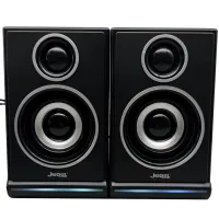 Wired Computer Speakers Jedel S-578 2.0 6W Stereo RGB Speaker with Volume Control, Backlit Speaker for PC and Laptop from USB
