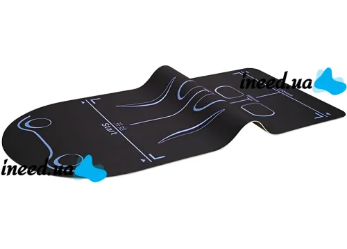 Silicone yoga and sports mat TPE OSPORT MS-4590 6 mm anti-slip sports mat with markings for abs and fitness AND 1-53