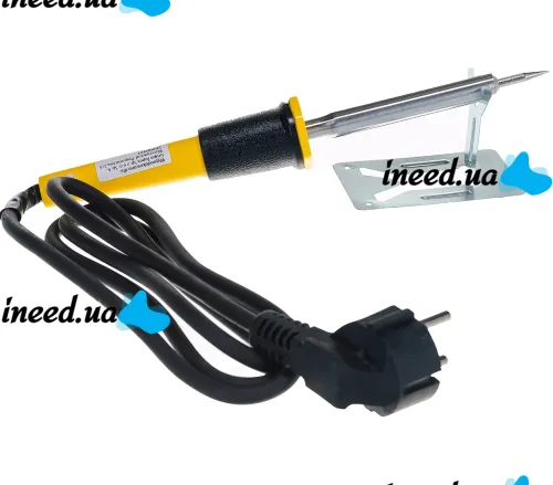 Contact electric soldering iron Mastertool 44-0009 80W electric soldering iron on a stand for joining and soldering parts and wires from the 220V WL-9 network