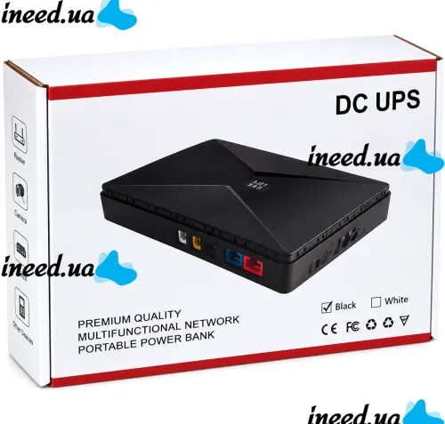 Andowl Q-UP900 UPS for Wi-Fi Routers, 5V, 9V, 12V, 8800mAh Power Bank, 18W UPS for Modems, Switches, and Cameras