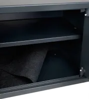 Electronic safe Malatec S8799 with 2 keys for storing money and valuables, furniture mini safe with electronic code and key Black