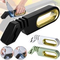 Ручна точилка для кухонних ножів Knife Sharpener NJ-522 4 в 1 настільна механічна ножеточка 5 секунд, точило для ножиць 3 рівні заточування