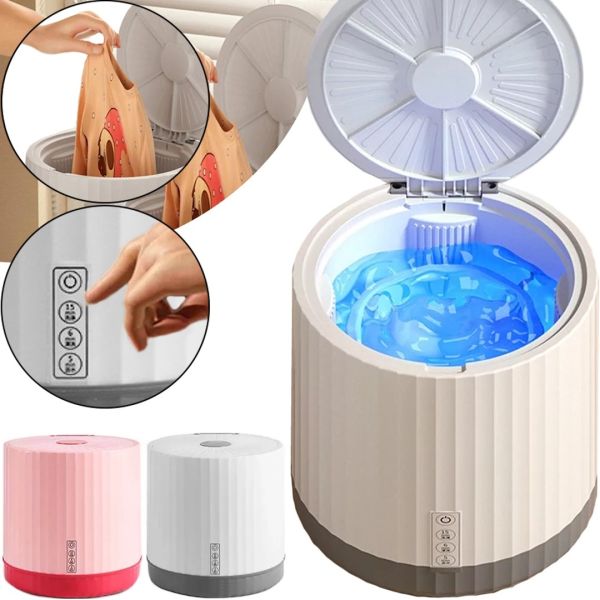 Мини стиральная машинка Mini Washing Machine XM004 4 литра для стирки вещей с УФ дезинфекцией, Машина с сушилкой и ведром MA2304-68 для путешествий
