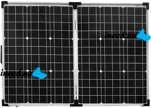 Складна полікристалічна сонячна панель Solar Board FOLD 80W 18V 67х45х3.5 см, розкладна сонячна батарея 670х450х35 мм для зарядки від сонця