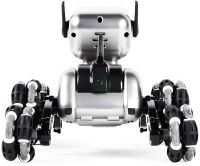 Трюкова собака робот Champions Stunt Robot Dog восьмиколісний щеня зі звуковими і світловими ефектами на радіокеруванні пультом і жестами USB