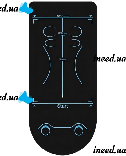 Silicone yoga and sports mat TPE OSPORT MS-4590 6 mm anti-slip sports mat with markings for abs and fitness AND 1-53