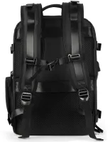 Рюкзак для ручной клади в самолет Quentin J3279 Черный для ноутбука 15.6" дорожная сумка для путешествий с USB портом Wizz Air Ryanair для самолета