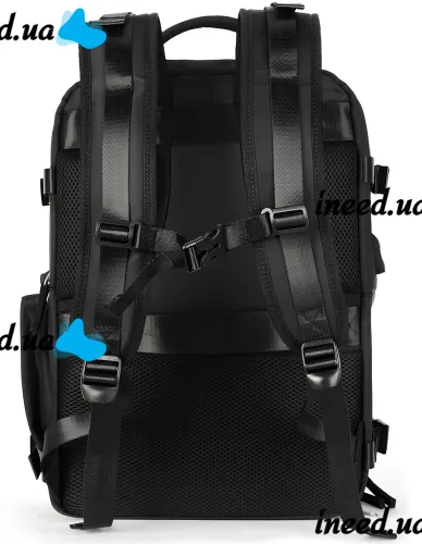 Рюкзак для ручной клади в самолет Quentin J3279 Черный для ноутбука 15.6" дорожная сумка для путешествий с USB портом Wizz Air Ryanair для самолета