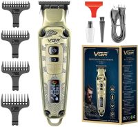 Акумуляторна машинка для стрижки волосся VGR V-901 5W бездротовий чоловічий тример для стрижки і окантовки бороди і вусів зі змінними насадками V901