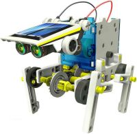 Розвиваючий робот конструктор Solar Robot 14 в 1 роботобудування на сонячній батареї, іграшка трансформер на 2 рівня складності для дітей від 10 років