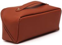 Косметичка органайзер для зберігання косметики Rose of Mon's Land Beauty Box Bag жіноча Дорожня сумка з ручкою, водонепроникна Mons коричнева 