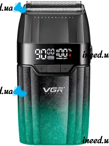 Набір для стрижки волосся VGR V-640 S3 3 в 1 акумуляторна машинка, тример і електробритва для окантовки бороди і вусів зі змінними насадками від USB