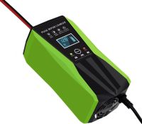 Автомобільний імпульсний пускозарядний Intelligent Pulse Repair Charger 12V 10AH універсальний пристрій з дисплеєм для зарядки АКБ 10AH-180AH