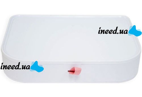 Органайзер для косметики Cosmetic organizer and mirror 7009 настільний бокс з дзеркалом і висувними ящиками, полички для зберігання біжутерії Білий