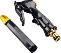 Набір для поливу і миття авто з трубкою Water Gun H2 регульований розпилювач, насадка пістолет високого тиску з з'єднувачами і шлангом 5 м