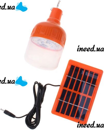 Аварійна LED лампа з сонячною панеллю Golden Road GR010 10W акумуляторний Підвісний Світильник на сонячній батареї з гачком для кемпінгу GR-010