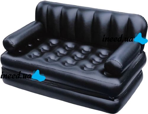 Inflatable Double Bed Transformer Bestway 75054 sofa 5 in 1 with double mattress and Armrest 188x152x64 cm sofa bed with reclining backrest