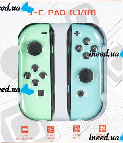 Бездротові контролери Joy-Con Blue Green для Nintendo Switch J-C PAD ігровий змінний перемикач джойкон 103х44х28 мм геймпад USB Bluetooth
