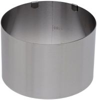 Роз'ємне кондитерське кільце cake Ring PS286-3 16-30см кулінарна розсувна кругла форма без дна для випічки, складання тортів і салатів h-10 см