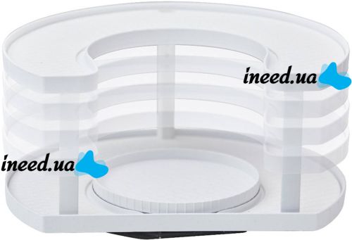 Спецовница Spice Spinner Organizer ZB-918 дворівневий поворотний органайзер полиця для зберігання спецій, підставка стелаж для приправ і соусів
