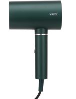 Professional hair Dryer for styling and drying VGR V-431 Green with ionization nozzle, overheating protection and cold air mode 1800W 