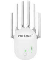 Бездротовий WI-FI ретранслятор Repeater Pix-Link LV-WR60T підсилювач сигналу до 300 Мбіт з WLAN ретранслятор розширювач діапазону вай фай роутера 6 антен