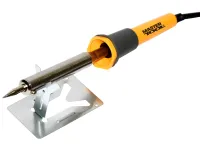 Contact electric soldering iron Mastertool 44-0009 80W electric soldering iron on a stand for joining and soldering parts and wires from the 220V WL-9 network
