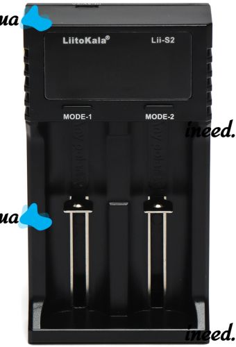 LiitoKala Lii-S2 Battery Charger Universal Charging with LCD Display Indicator for 18650 batteries with 2 USB batteries