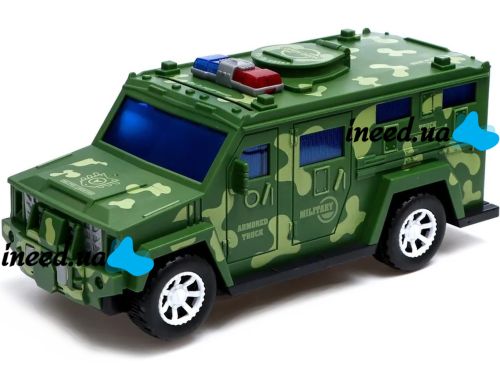 Дитяча скарбничка сейф Military car Safe Box YJ847 купюроприймач, банкомат, електронна Військова машинка для грошей з кодовим замком на батарейках