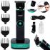VGR V-671 cordless cordless hair clipper, men's trimmer on beard and mustache stand with interchangeable USB attachments