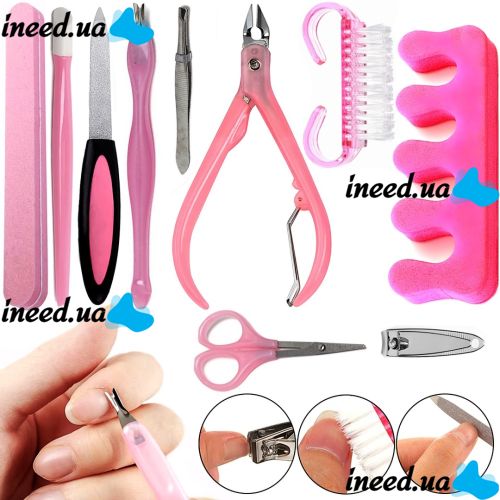 Manicure Pedicure Set Cutter Set AND 209 Multifunctional Tool Kit 10 Items for Manicure and Pedicure Nails in a Blister