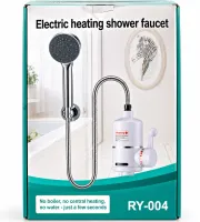 Delimano RY-004 Instant Water Heater with Shower, Bottom Connection, 3000W Electric Digital Water Heater with Showerhead, 220V