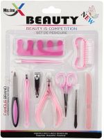 Manicure Pedicure Set Cutter Set AND 209 Multifunctional Tool Kit 10 Items for Manicure and Pedicure Nails in a Blister