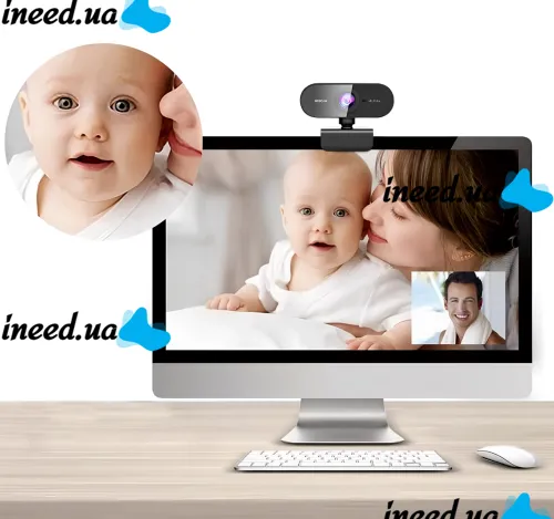 Дротова веб-камера для трансляцій Web Camera USB05 Full HD 1080p зовнішня веб камера з мікрофоном і шумозаглушенням для ПК і ноутбука від USB