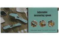 Мірні регульовані ложки Adjustable Measuring Spoon 2 в 1 пластикові ємності ваги з регулятором об'єму для сухих і рідких інгредієнтів 130 мл