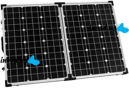 Складна полікристалічна сонячна панель Solar Board FOLD 80W 18V 67х45х3.5 см, розкладна сонячна батарея 670х450х35 мм для зарядки від сонця