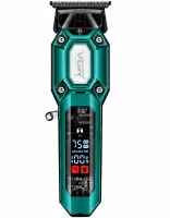 VGR V-900 5W Cordless Hair Clipper—a cordless men's trimmer for trimming beards and mustaches, featuring interchangeable attachments and a USB display
