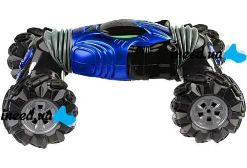 Трюкова машинка перевертиш Champions 2866 акумуляторний трансформер всюдихід на радіокеруванні і сенсорним управлінням жестами від руки Синій