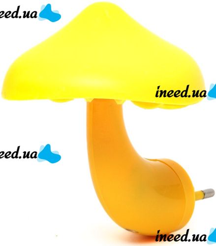 Ночник грибочек с датчиком освещения Mushroom LED Night Light BG146 светодиодный детский автоматический светильник гриб в розетку AC Prof 603