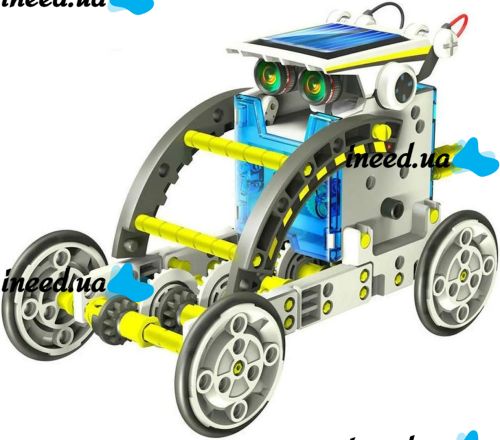 Розвиваючий робот конструктор Solar Robot 14 в 1 роботобудування на сонячній батареї, іграшка трансформер на 2 рівня складності для дітей від 10 років