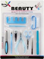 Manicure Pedicure Set Cutter Set AND 209 Multifunctional Tool Kit 10 Items for Manicure and Pedicure Nails in a Blister