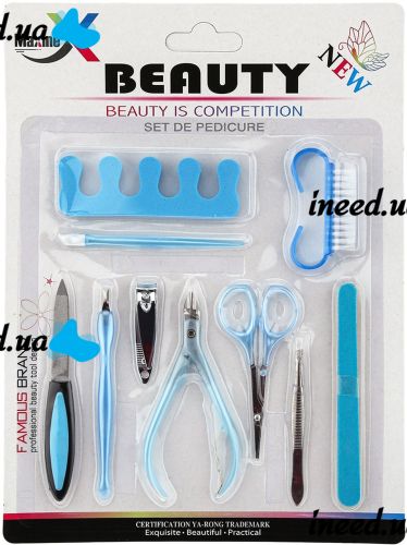 Manicure Pedicure Set Cutter Set AND 209 Multifunctional Tool Kit 10 Items for Manicure and Pedicure Nails in a Blister