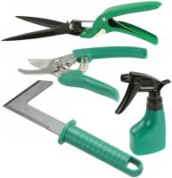 Garden tools set MAR-POL M83053 10 in 1 set of tools in a case, trowel rake secateurs trowel trowel brush cutter for garden and vegetable garden in a suitcase