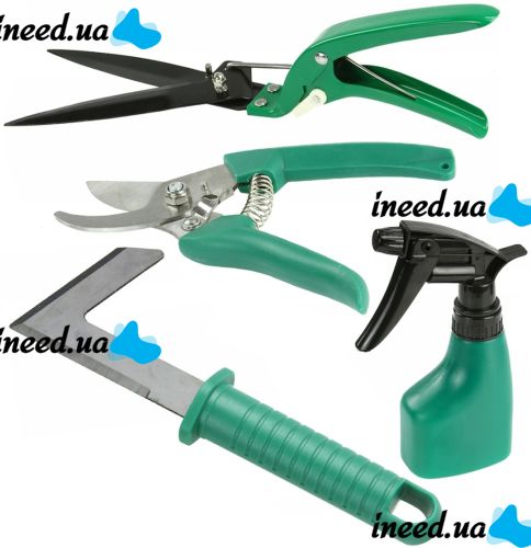 Garden tools set MAR-POL M83053 10 in 1 set of tools in a case, trowel rake secateurs trowel trowel brush cutter for garden and vegetable garden in a suitcase