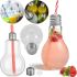 Cocktail glass in the form of a light bulb for drinking MAG-581 transparent glass glass-light bulb for water, drinks and cocktails 200 ml NGB7